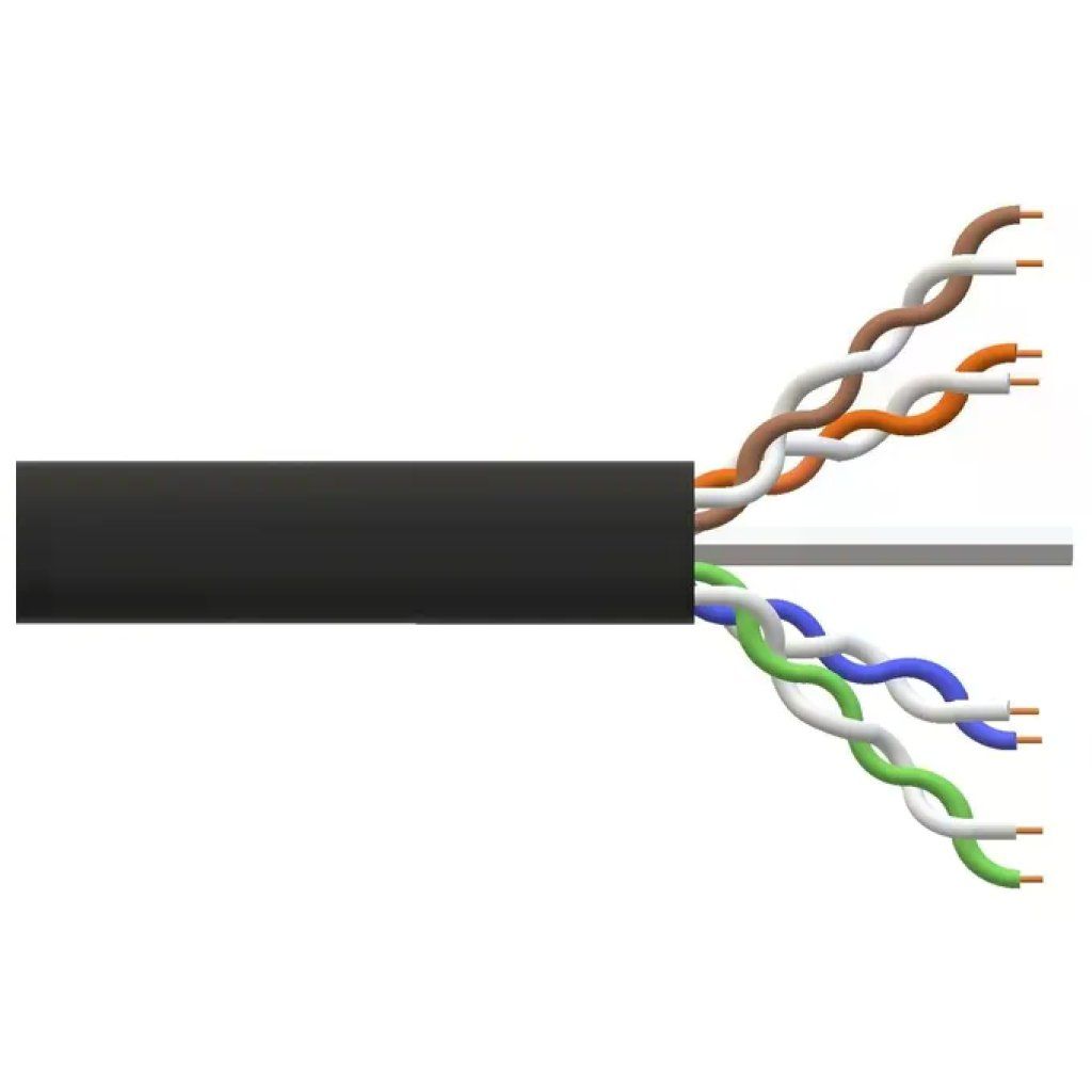 LINK LK305U6CEST Cavo Ethernet Cat6 U/UTP da esterno, 305 m, nero LINK LK305U6CEST Cavo Ethernet Cat6 U/UTP da esterno, 305 m, nero