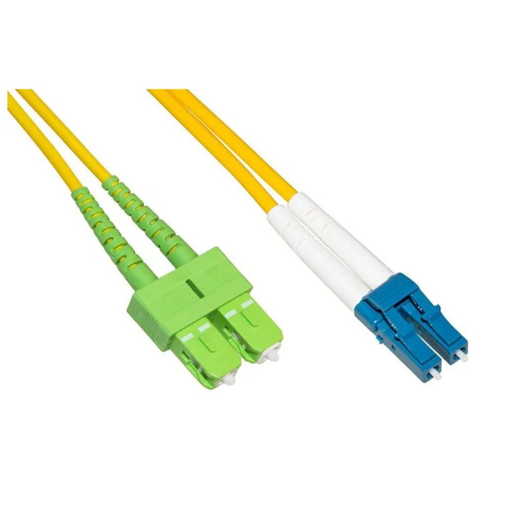 LINK Cavo patch fibra ottica duplex SC/APC-LC/UPC, 5 m LINK Cavo patch fibra ottica duplex SC/APC-LC/UPC, 5 m