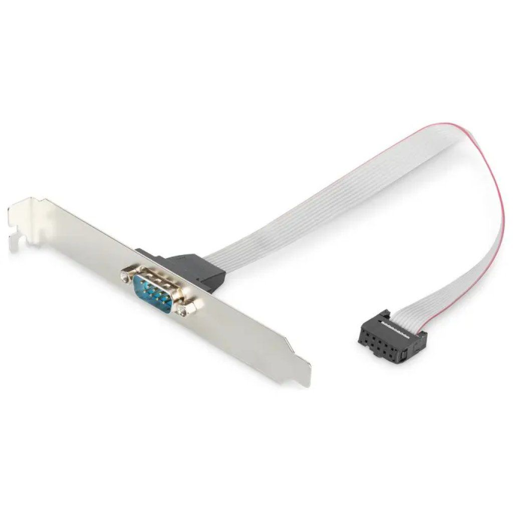 Digitus Cavo RS232 a 9 pin con IDC 10 pin e staffa, 25 cm Digitus Cavo RS232 a 9 pin con IDC 10 pin e staffa, 25 cm