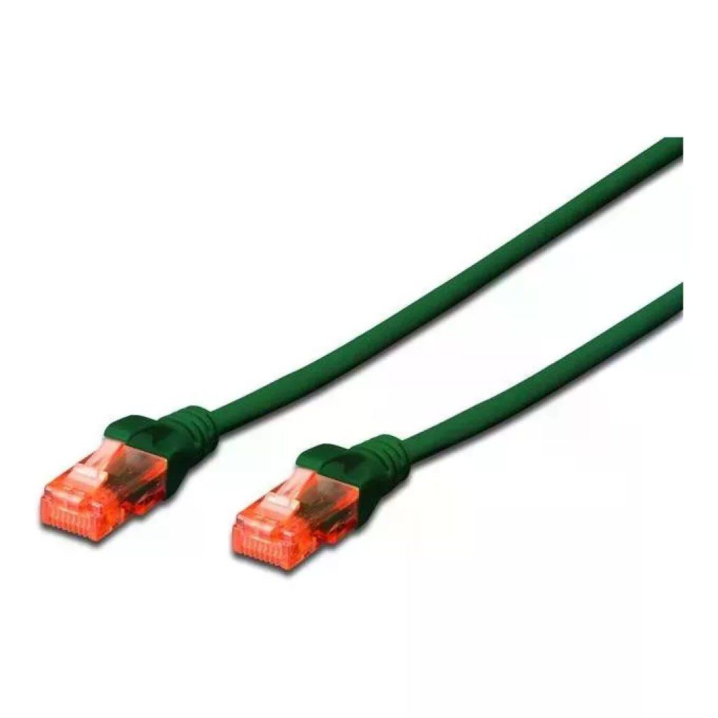 DIGITUS Cavo Ethernet DIGITUS Cat6 U/UTP RJ45, 10 m, verde