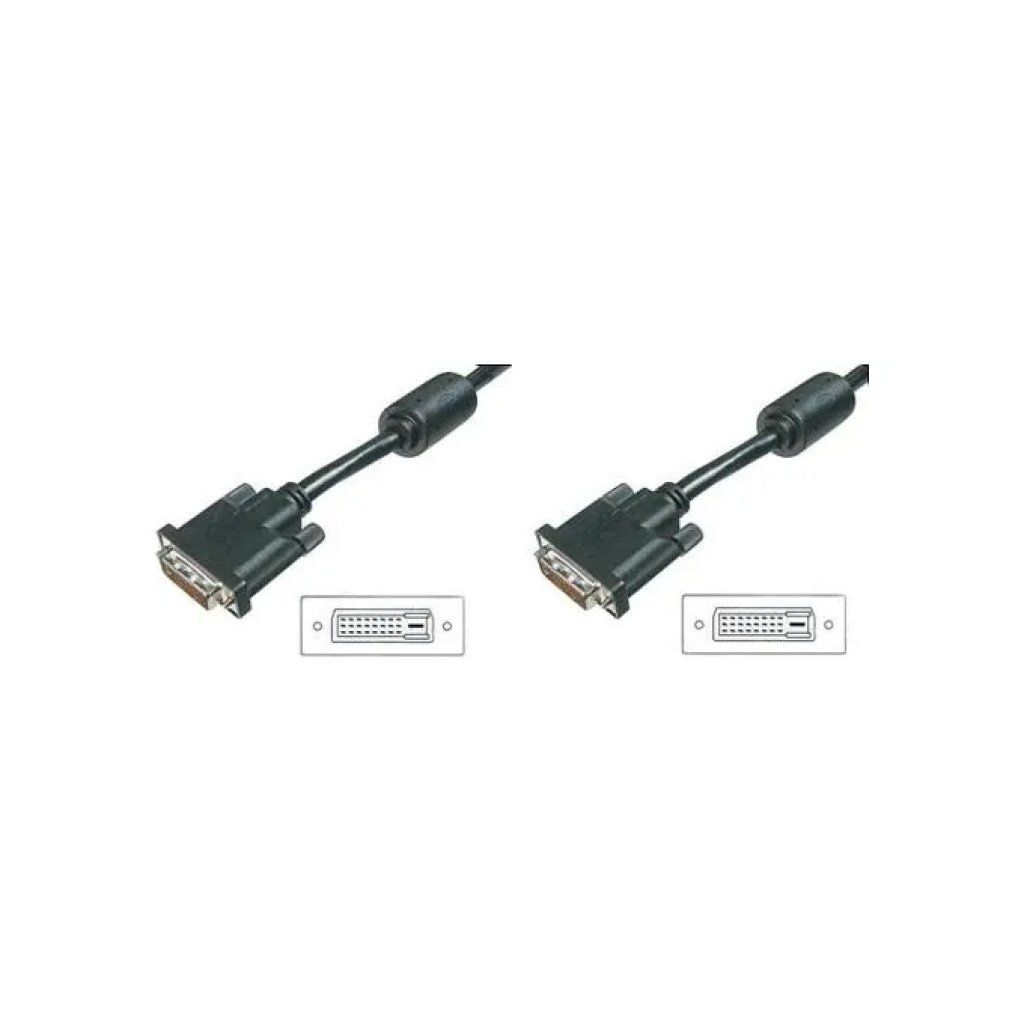 DIGITUS Cavo DVI-D Dual Link Maschio-Maschio, 5 m DIGITUS Cavo DVI-D Dual Link Maschio-Maschio, 5 m