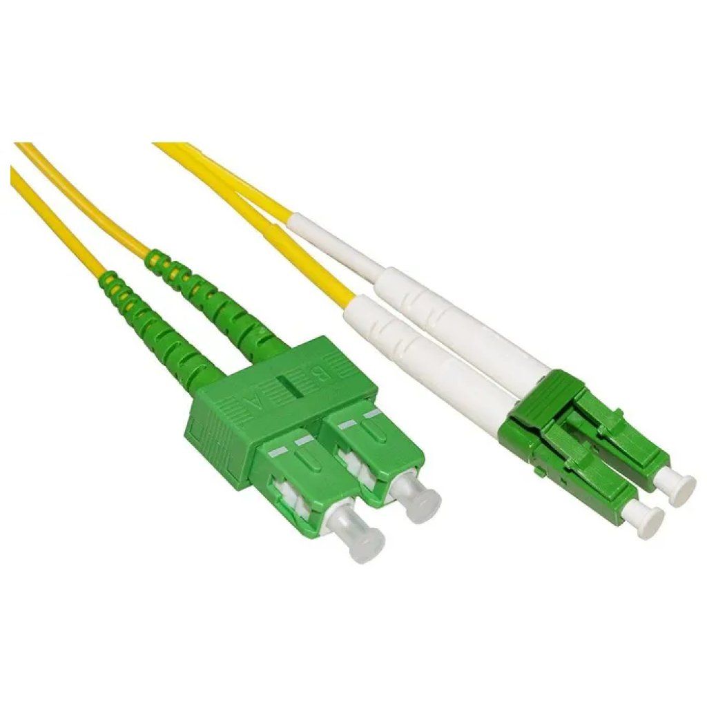 LINK Cavo fibra ottica duplex monomodale LC APC-SC APC, 3 m LINK Cavo fibra ottica duplex monomodale LC APC-SC APC, 3 m
