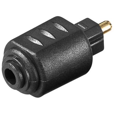 LINK Goobay 11924 Adattatore Ottico Mini-TOSLINK Femmina a TOSLINK Maschio, Nero LINK Goobay 11924 Adattatore Ottico Mini-TOSLINK Femmina a TOSLINK Maschio, Nero