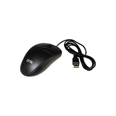 LINK Mouse ottico USB LINK LKMOS35, 1200 DPI, 3 tasti, nero