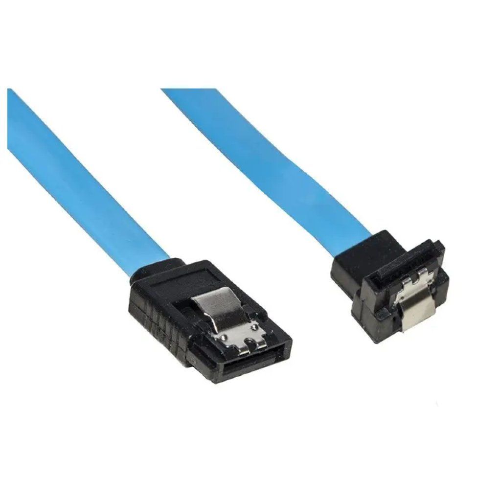LINK LKCSATA30L – Cavo SATA III interno angolato 90°, 30 cm, blu