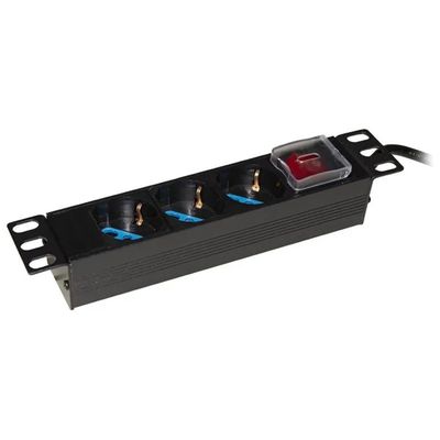 LINK LK3PDU Multipresa Rack 10″, 3 Prese Universali e Interruttore