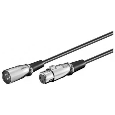 Digitus E10418 Cavo Audio XLR 3 Pin Maschio-Femmina, 2 m, Nero Digitus E10418 Cavo Audio XLR 3 Pin Maschio-Femmina, 2 m, Nero