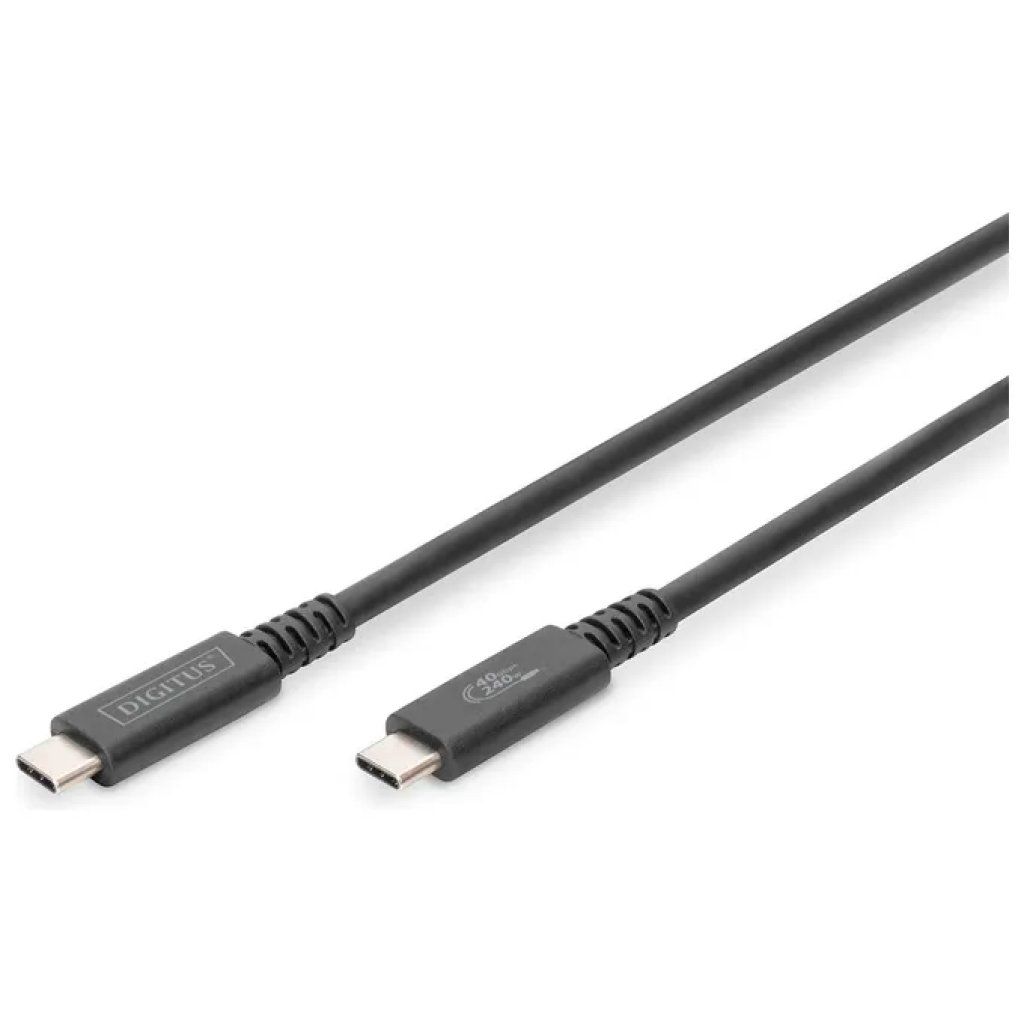 Digitus Cavo USB4 USB-C a USB-C, 0,8 m, 40 Gbit/s, 8K Digitus Cavo USB4 USB-C a USB-C, 0,8 m, 40 Gbit/s, 8K