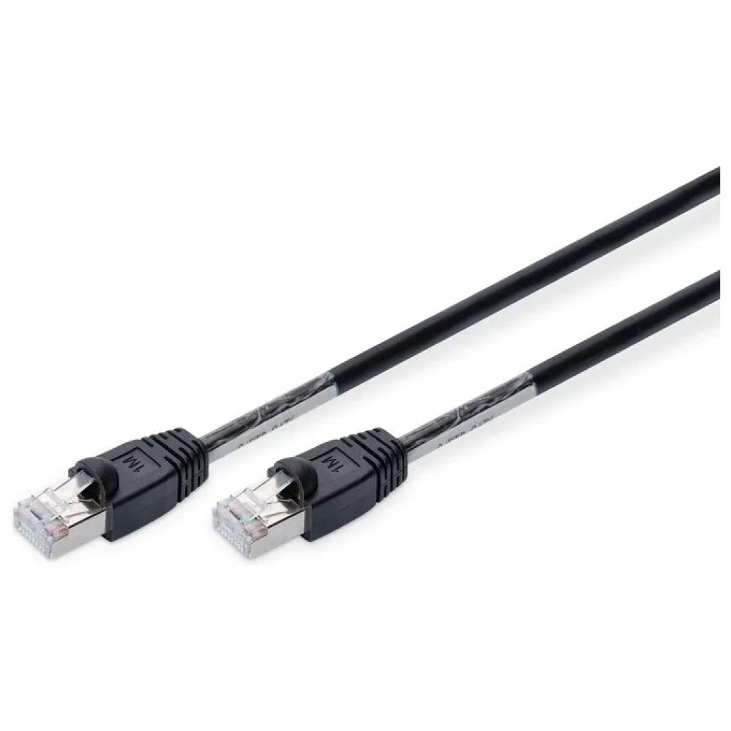DIGITUS Cavo Ethernet Digitus Cat. 6 S/FTP da esterno, RJ45, 1 m, nero