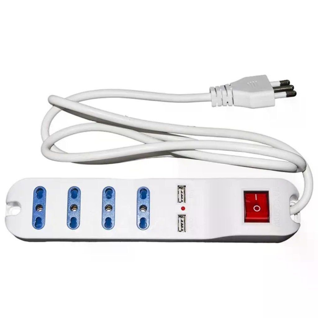 Link Led Link LKMP04USB Multipresa 4 Prese Universali con 2 USB Link Led Link LKMP04USB Multipresa 4 Prese Universali con 2 USB