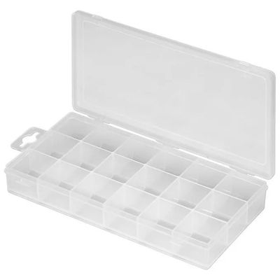 EDNET Organizer Trasparente per Minuteria con 18 Scomparti EDNET Organizer Trasparente per Minuteria con 18 Scomparti