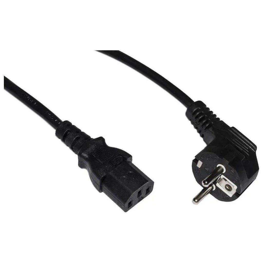 LINK Cavo di alimentazione Schuko 90° - IEC C13, 3 m