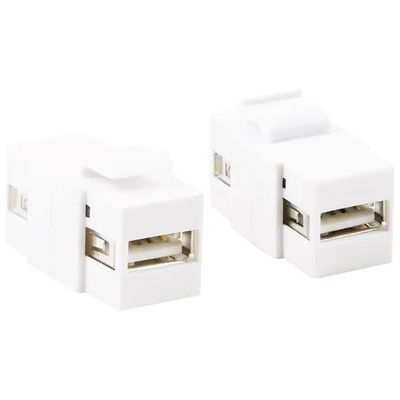LINK Adattatore Keystone USB Femmina-Femmina Bianco