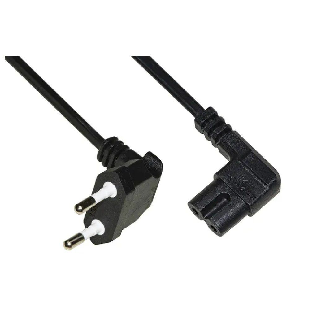 Link LKC718C Cavo di Alimentazione 1,8 m con Spina Italiana e IEC C7 Angolate, Nero Link LKC718C Cavo di Alimentazione 1,8 m con Spina Italiana e IEC C7 Angolate, Nero