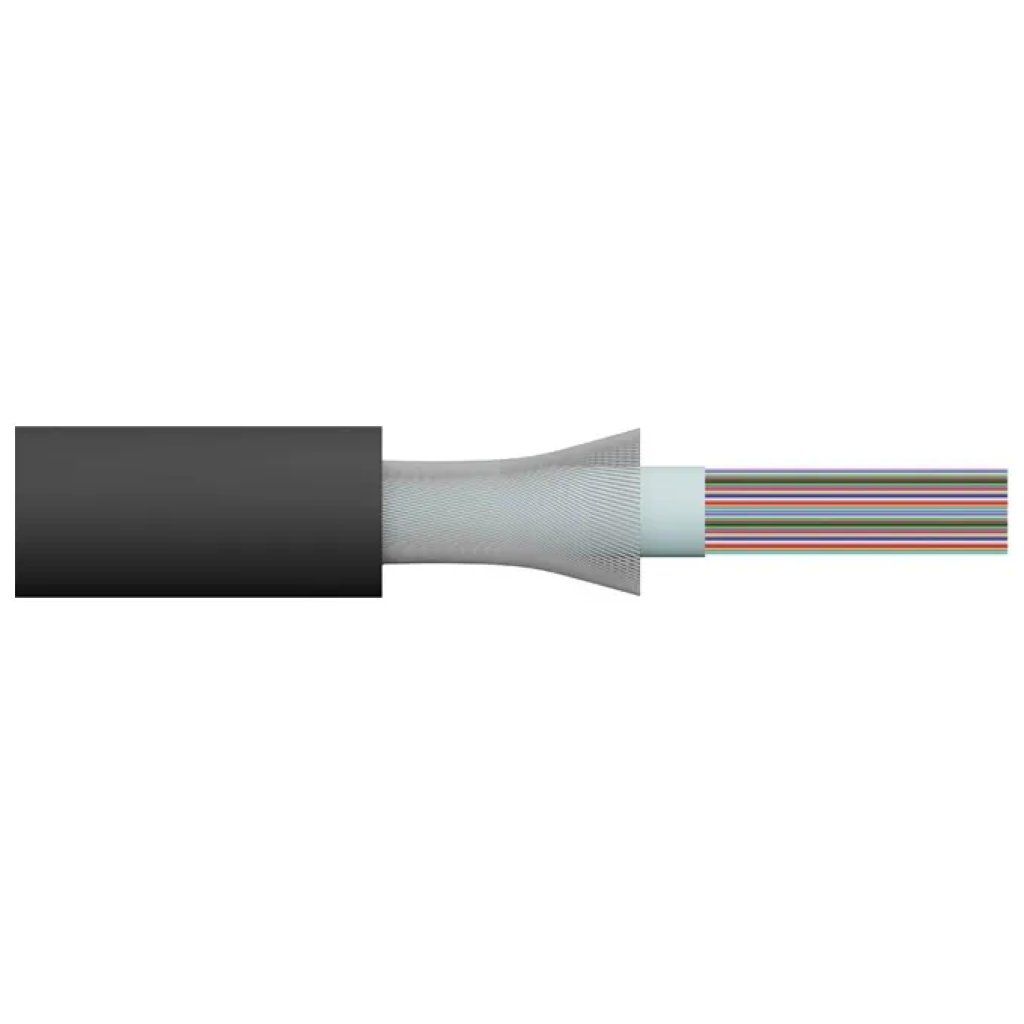 LINK Cavo fibra ottica LINK OM3 multimodale da esterno, 24 fibre antiroditore
