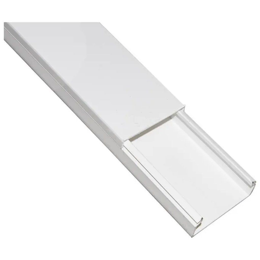 LINK LK60525 Canalina passacavi in PVC bianco 60 × 25 mm, 2 m LINK LK60525 Canalina passacavi in PVC bianco 60 × 25 mm, 2 m