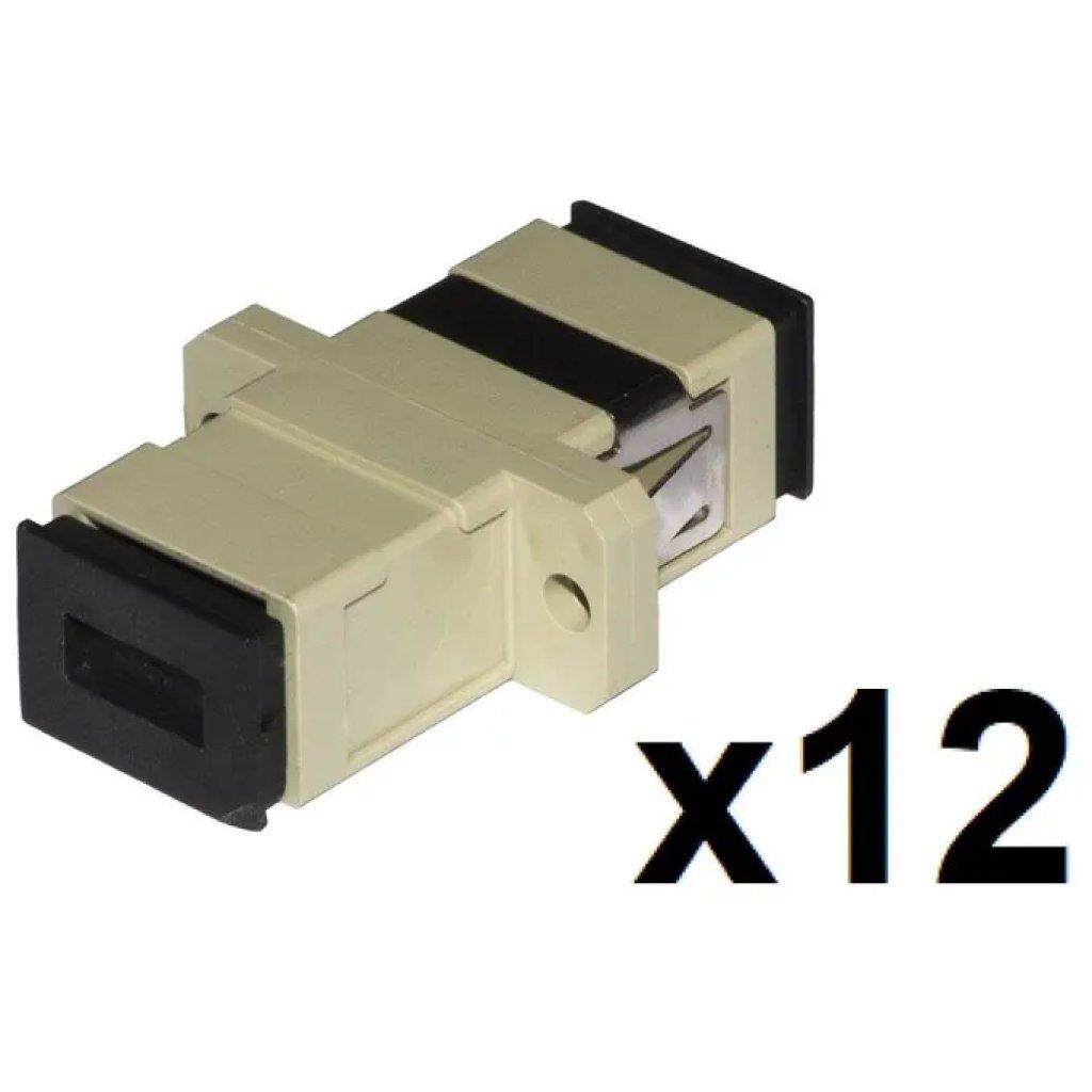 LINK Confezione 12 Adattatori Fibra Ottica SC/SC OM2 Simplex UPC LINK Confezione 12 Adattatori Fibra Ottica SC/SC OM2 Simplex UPC