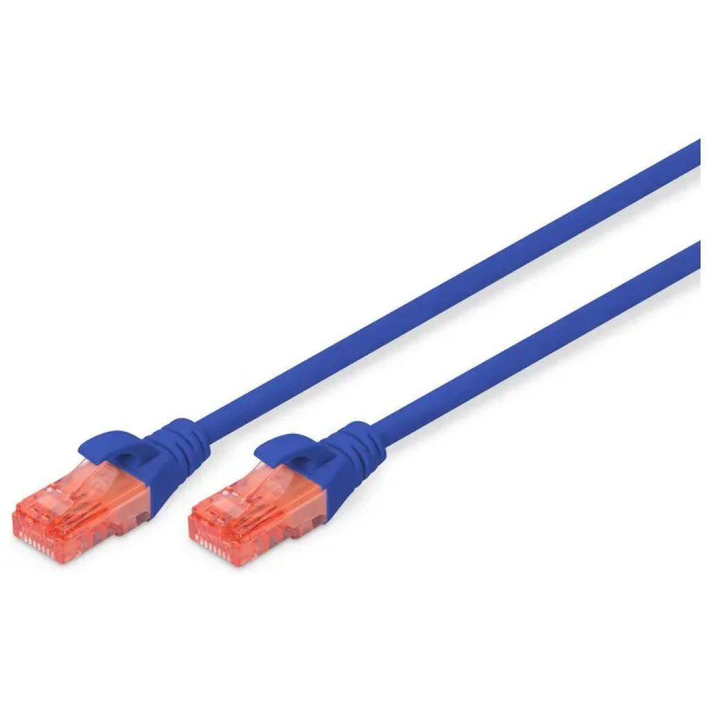 Digitus DK-1612-030 Cavo Ethernet Patch CAT 6 UTP, 1 m, RJ45, Blu