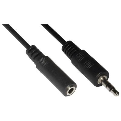 LINK Cavo audio stereo LINK jack 3,5 mm maschio-femmina, 1,8 m, nero LINK Cavo audio stereo LINK jack 3,5 mm maschio-femmina, 1,8 m, nero