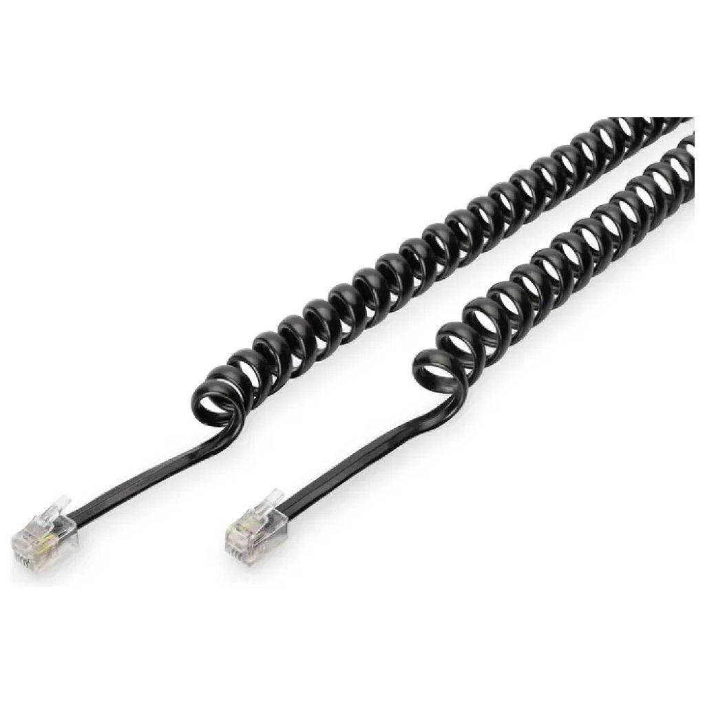 Digitus AK-460101-020-S Cavo telefonico RJ10 4P4C, 2 m, nero Digitus AK-460101-020-S Cavo telefonico RJ10 4P4C, 2 m, nero