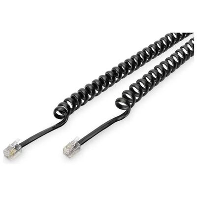 Digitus AK-460101-020-S Cavo telefonico RJ10 4P4C, 2 m, nero Digitus AK-460101-020-S Cavo telefonico RJ10 4P4C, 2 m, nero