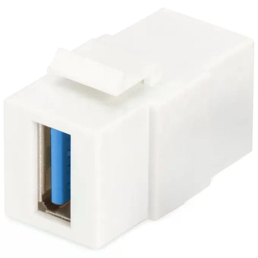 DIGITUS Modulo Keystone USB 3.0 Femmina-Femmina Bianco DIGITUS Modulo Keystone USB 3.0 Femmina-Femmina Bianco