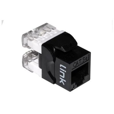 LINK Keystone Jack RJ45 Cat. 5e UTP 180° Nero LINK Keystone Jack RJ45 Cat. 5e UTP 180° Nero