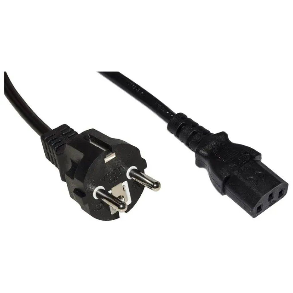 Link LKSK12D Cavo di alimentazione Schuko–IEC C13, 1,2 m, nero