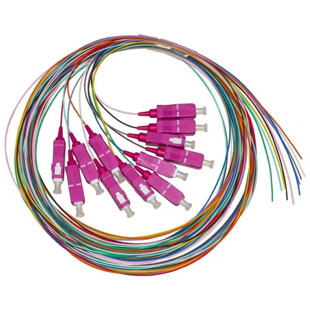 LINK Set da 12 Pigtail in Fibra Ottica OM4 SC Simplex, 2 m LINK Set da 12 Pigtail in Fibra Ottica OM4 SC Simplex, 2 m