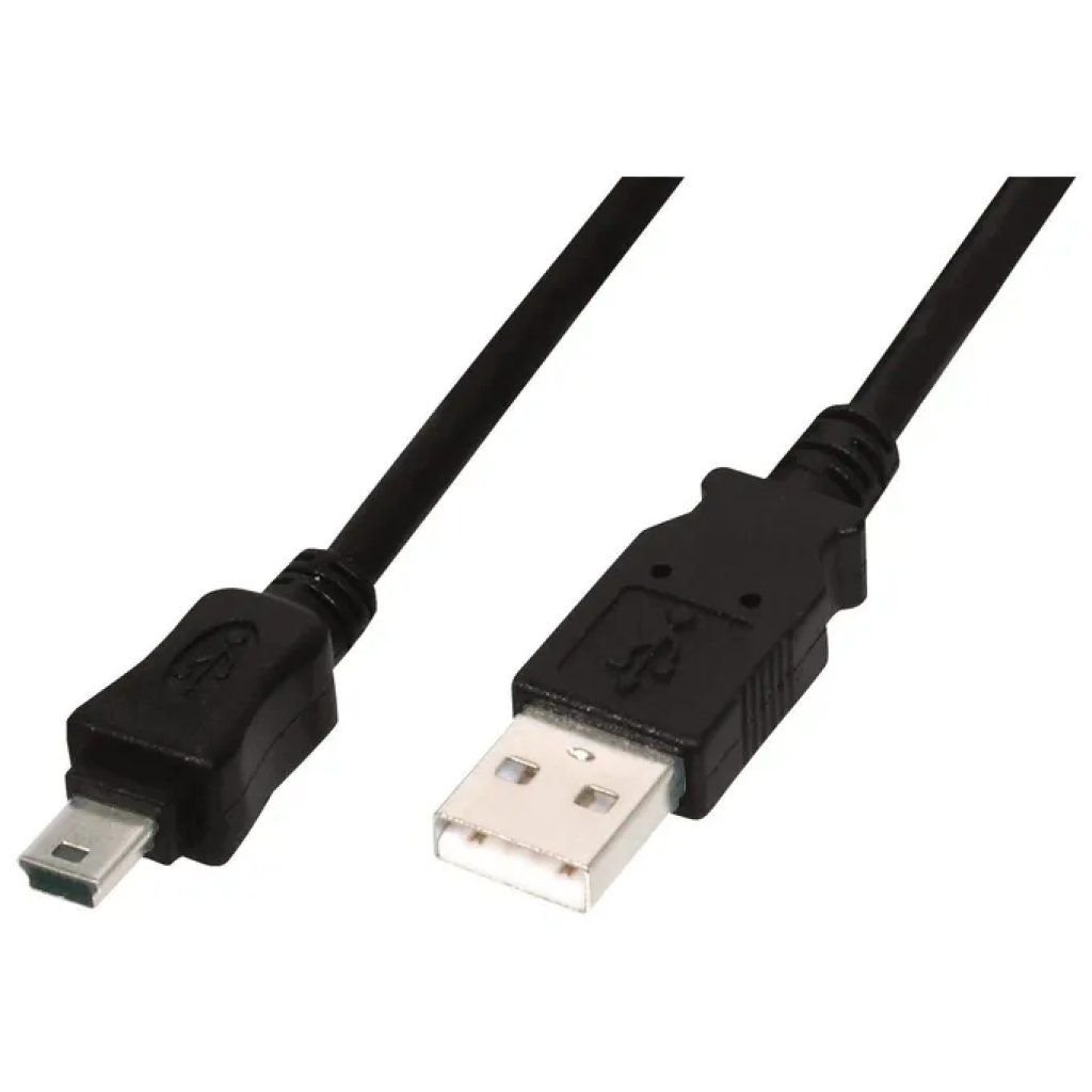 Digitus Cavo USB-A a Mini-USB B 2.0, 3 m, Nero Digitus Cavo USB-A a Mini-USB B 2.0, 3 m, Nero