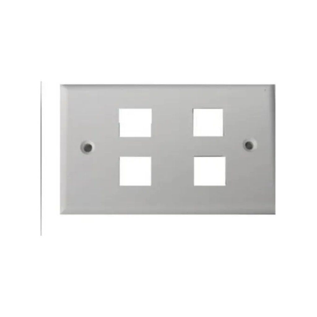 DIGITUS 02457 Placca Portafrutti 4 Posizioni Chiara DIGITUS 02457 Placca Portafrutti 4 Posizioni Chiara