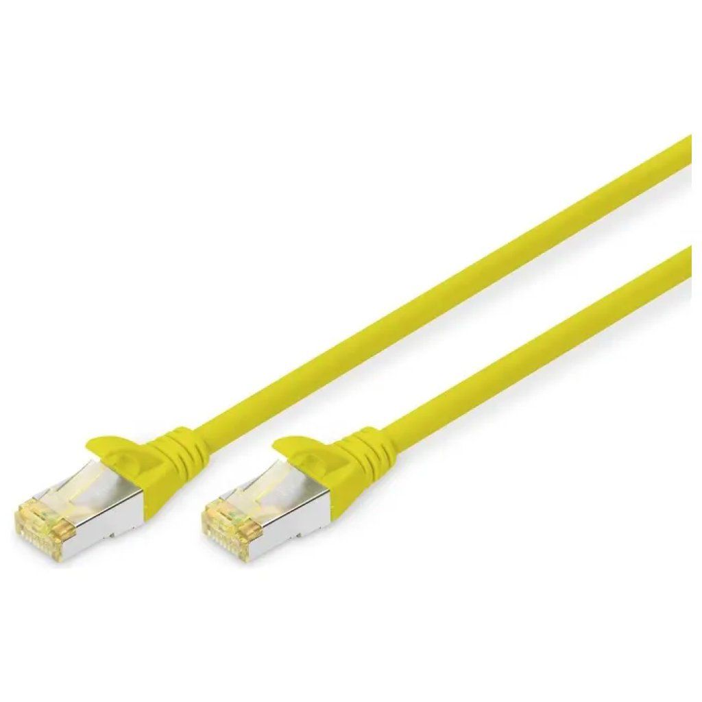 Digitus cavo Ethernet patch Cat 6A S/FTP LSZH giallo, 50 cm