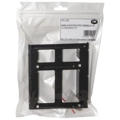 LINK LKLU02 Frame per 2 HDD/SSD da 2,5" in slot da 3,5"