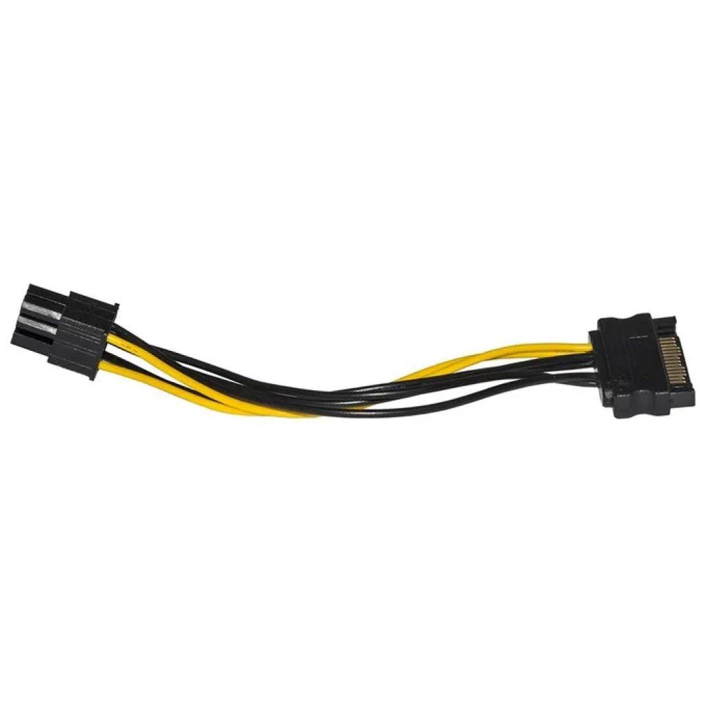 LINK Adattatore di alimentazione SATA 15 pin a PCIe 6 pin, 15 cm LINK Adattatore di alimentazione SATA 15 pin a PCIe 6 pin, 15 cm