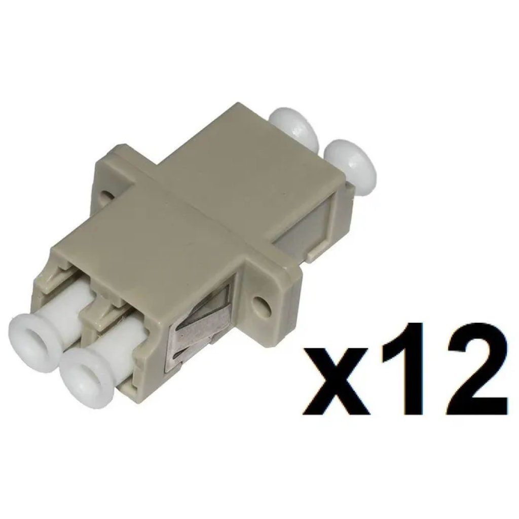 LINK Confezione da 12 Adattatori Fibra Ottica LC-LC Duplex OM2 LINK Confezione da 12 Adattatori Fibra Ottica LC-LC Duplex OM2