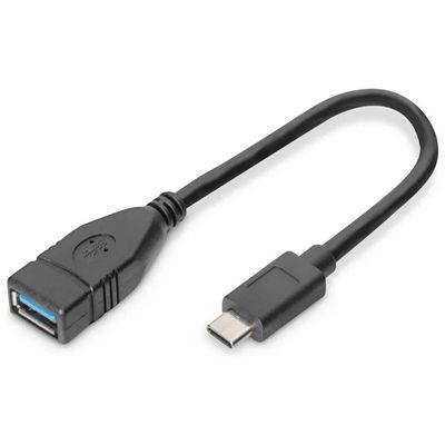 Digitus adattatore USB-A femmina a USB-C maschio, 15 cm Digitus adattatore USB-A femmina a USB-C maschio, 15 cm