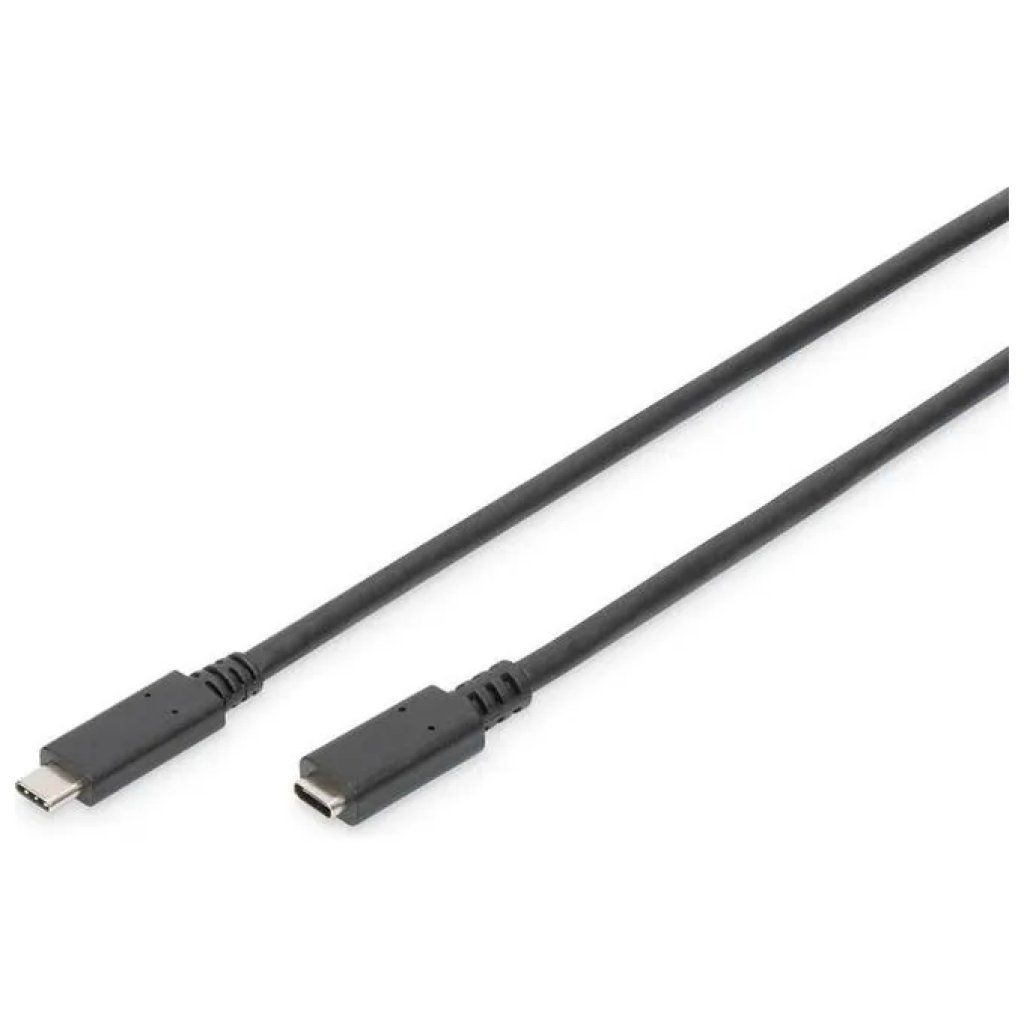 Digitus prolunga USB-C maschio-femmina, 2 m, 3 A, nera