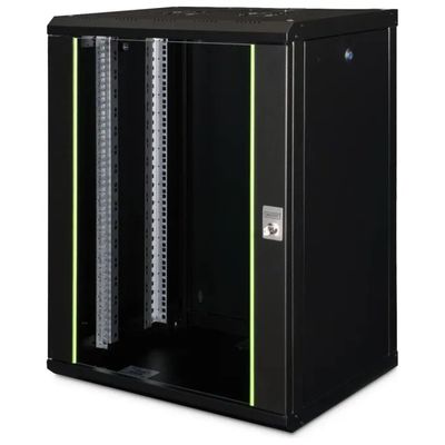 Digitus DN-19 16-U-SW Unique Armadio Rack 19'' 16U a Parete 600x450 mm Portata 100 Kg IP20 colore Nero