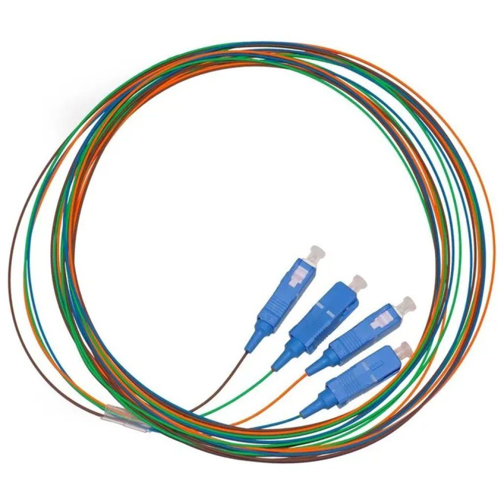 LINK Pigtail in Fibra Ottica SC Simplex OS2, 2 m – Confezione da 4