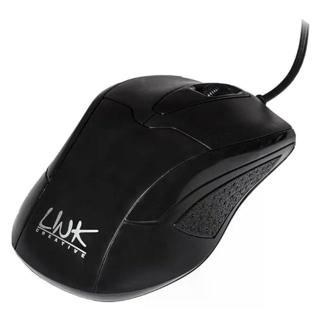 Link Led Mouse ottico USB Link a 3 tasti, nero Link Led Mouse ottico USB Link a 3 tasti, nero