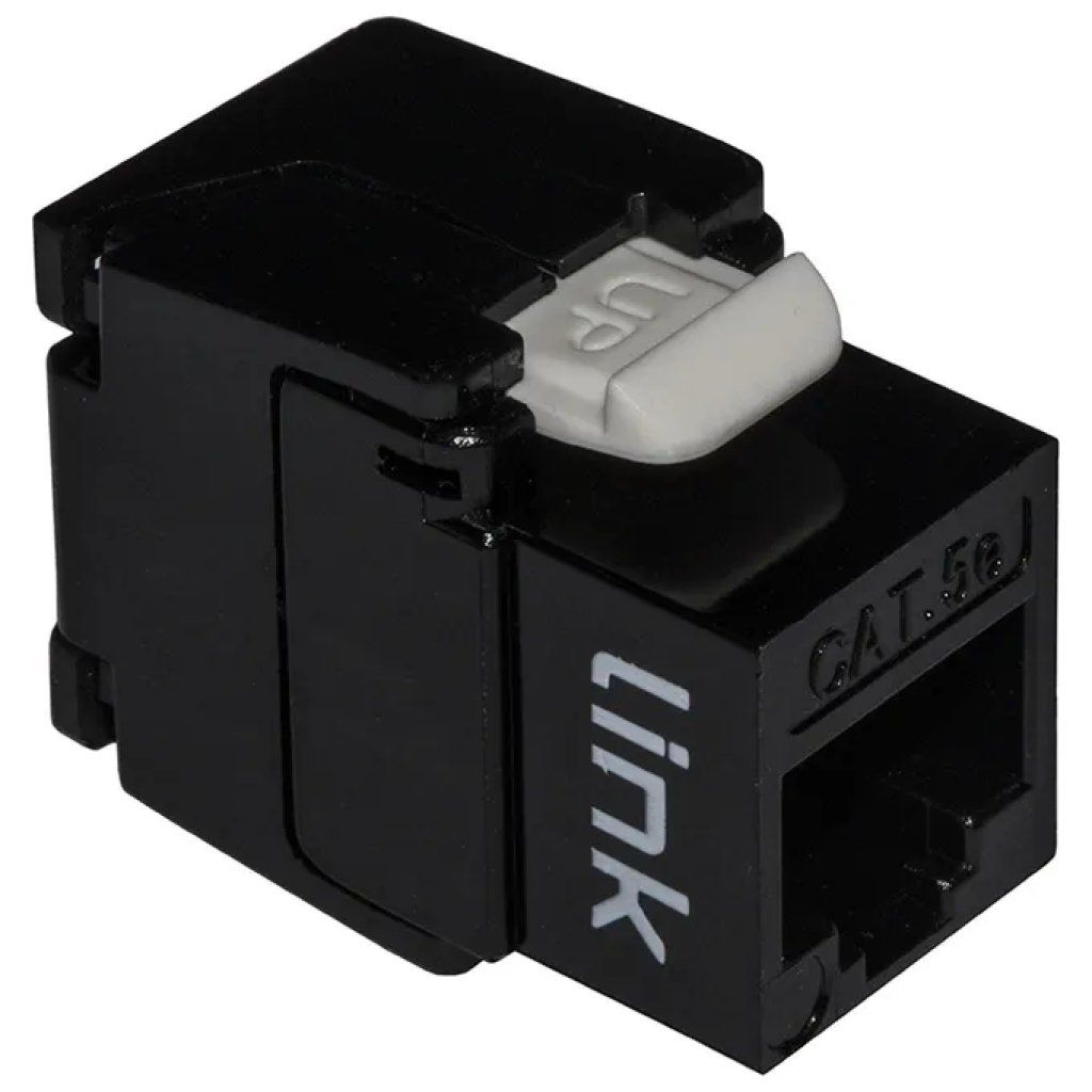 LINK LK5EUTB Keystone Jack RJ45 Cat. 5E UTP Toolless Nero LINK LK5EUTB Keystone Jack RJ45 Cat. 5E UTP Toolless Nero