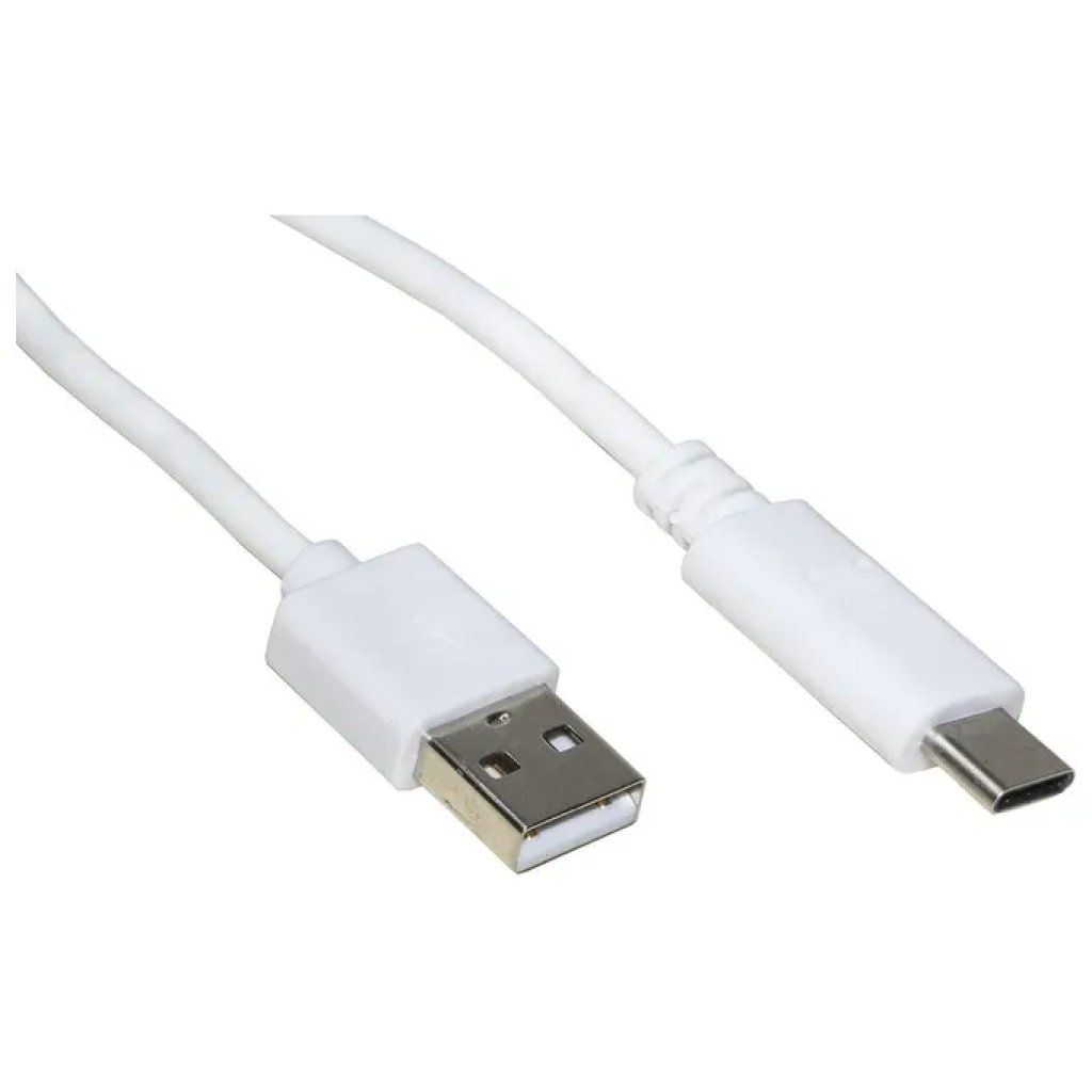 LINK Cavo USB-A a USB-C Link USB 2.0, 1,8 m, bianco