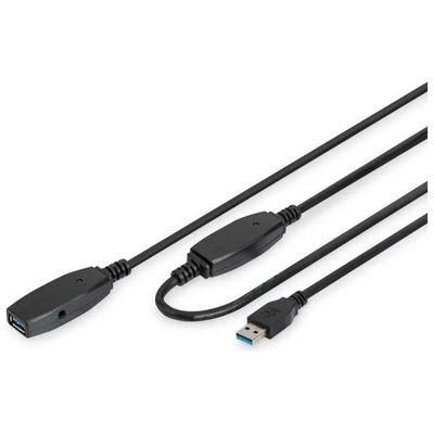 Digitus DA-73105 Cavo di prolunga attivo USB 3.2 Gen 1 10 m fino a 5 Gbit-s colore Nero Digitus DA-73105 Cavo di prolunga attivo USB 3.2 Gen 1 10 m fino a 5 Gbit-s colore Nero