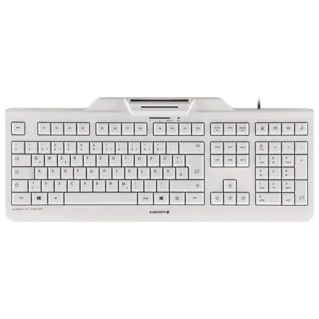 Cherry JK-A0100CH-0 KC 1000 SC Tastiera USB Full-size 109 tasti colore Grigio Chiaro
