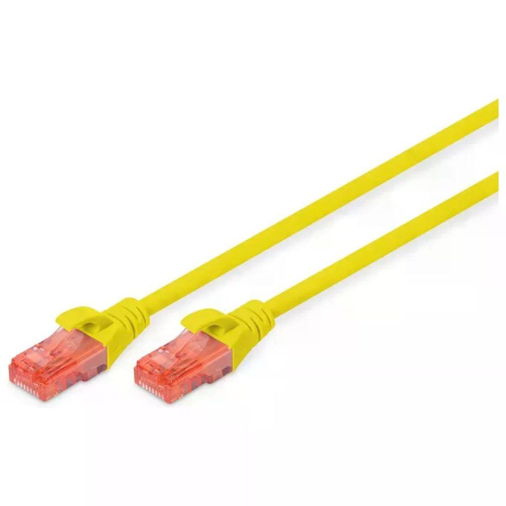 DIGITUS Cavo Patch Ethernet CAT 6 U/UTP RJ45 LSZH Giallo DIGITUS Cavo Patch Ethernet CAT 6 U/UTP RJ45 LSZH Giallo