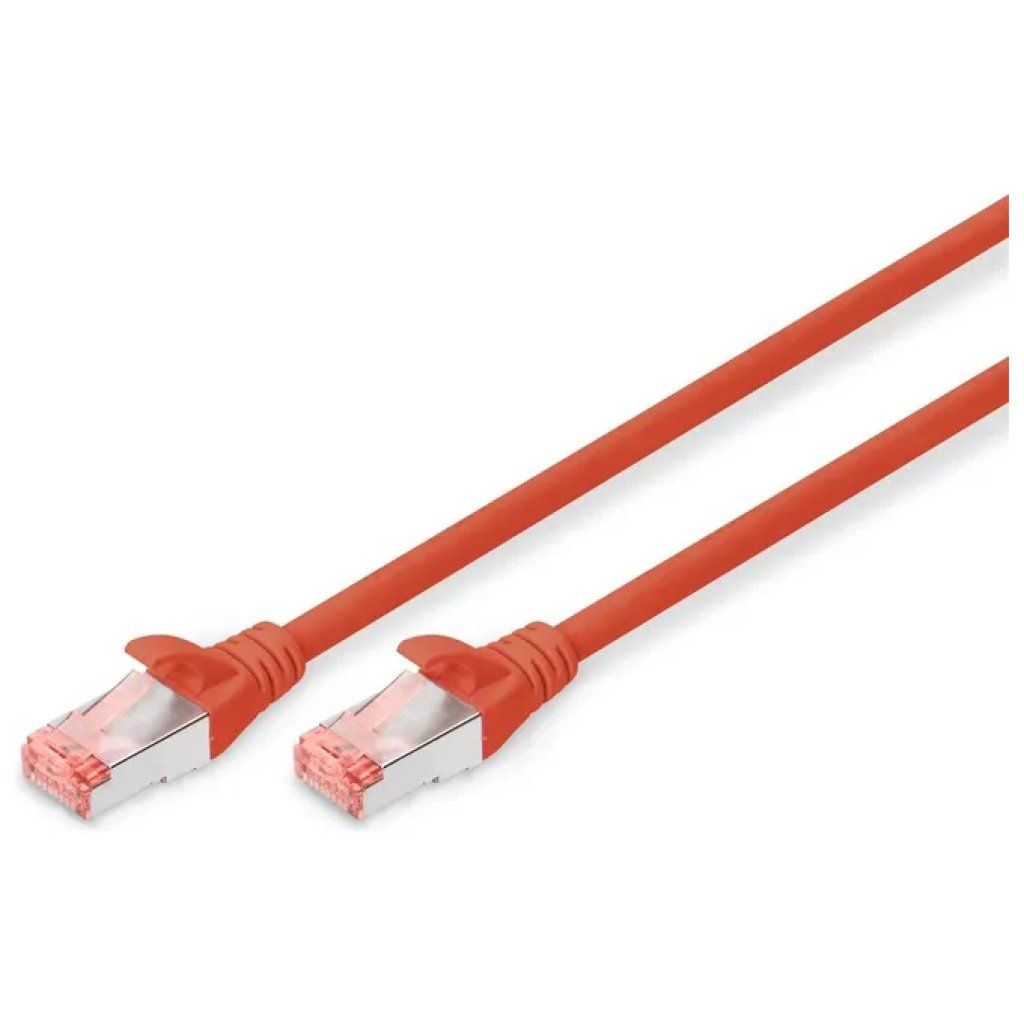 Digitus cavo Ethernet S/FTP Cat.6 rosso 50 cm
