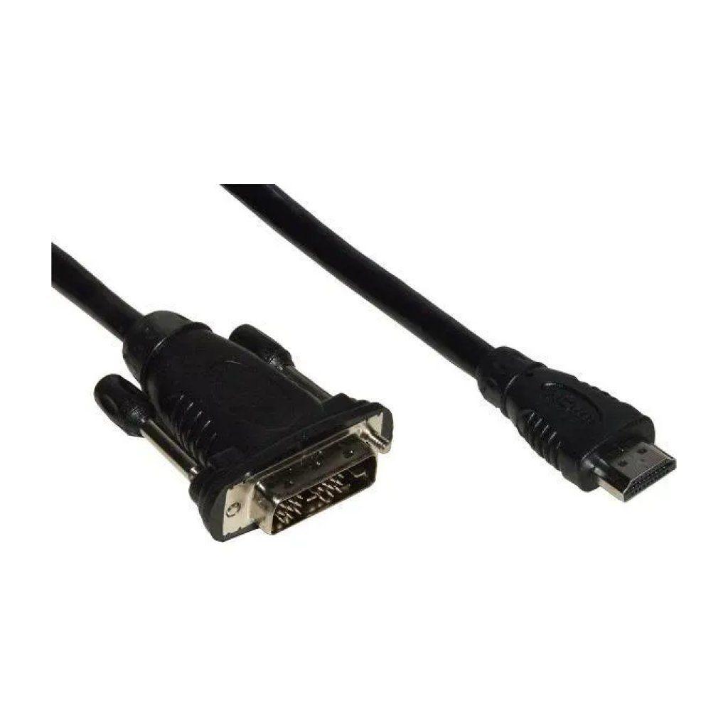 LINK LKCHDVI20 Cavo HDMI-DVI-D Maschio-Maschio 2 m, 4K Nero LINK LKCHDVI20 Cavo HDMI-DVI-D Maschio-Maschio 2 m, 4K Nero