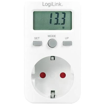 LINK LogiLink EM0002 Misuratore di Consumo Energetico Schuko 16 A, 3680 W con Display LCD LINK LogiLink EM0002 Misuratore di Consumo Energetico Schuko 16 A, 3680 W con Display LCD