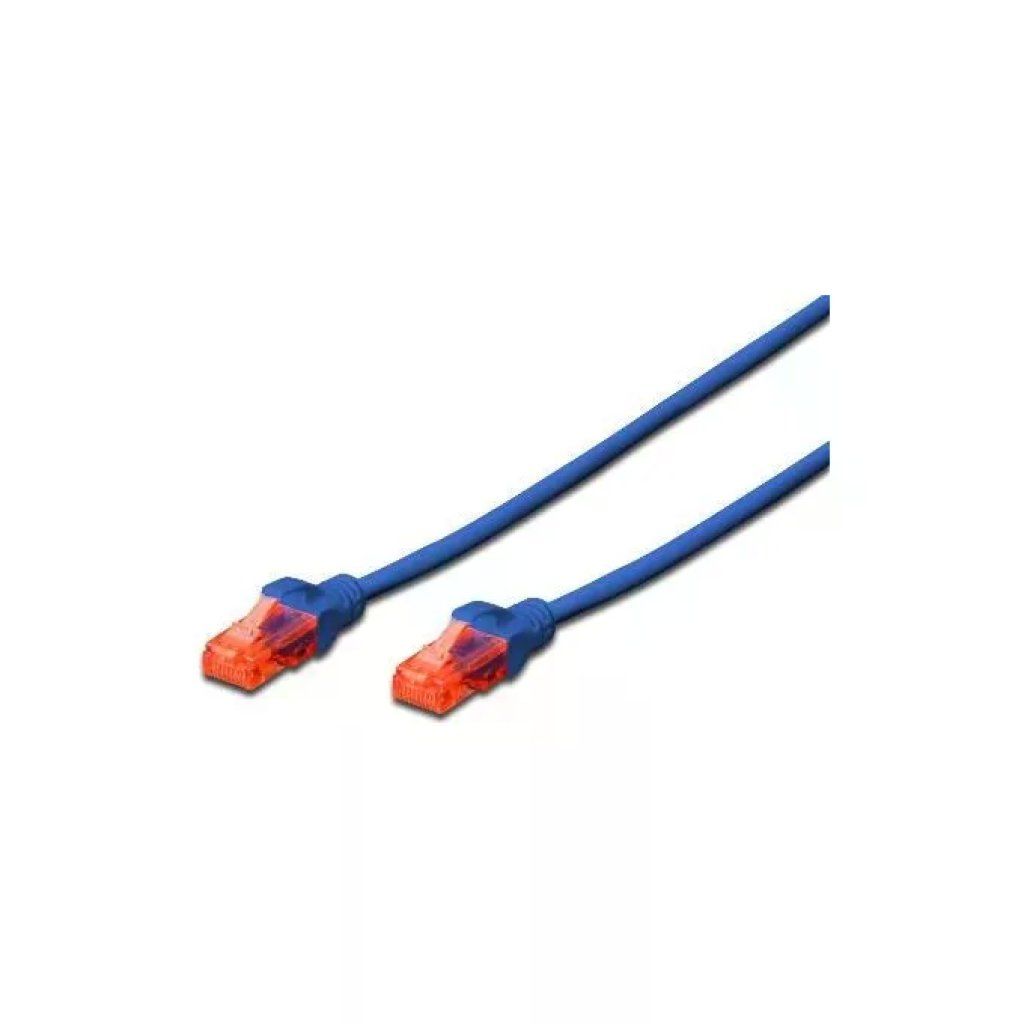 DIGITUS Cavo Ethernet Cat6 U/UTP RJ45 blu, 25 cm DIGITUS Cavo Ethernet Cat6 U/UTP RJ45 blu, 25 cm
