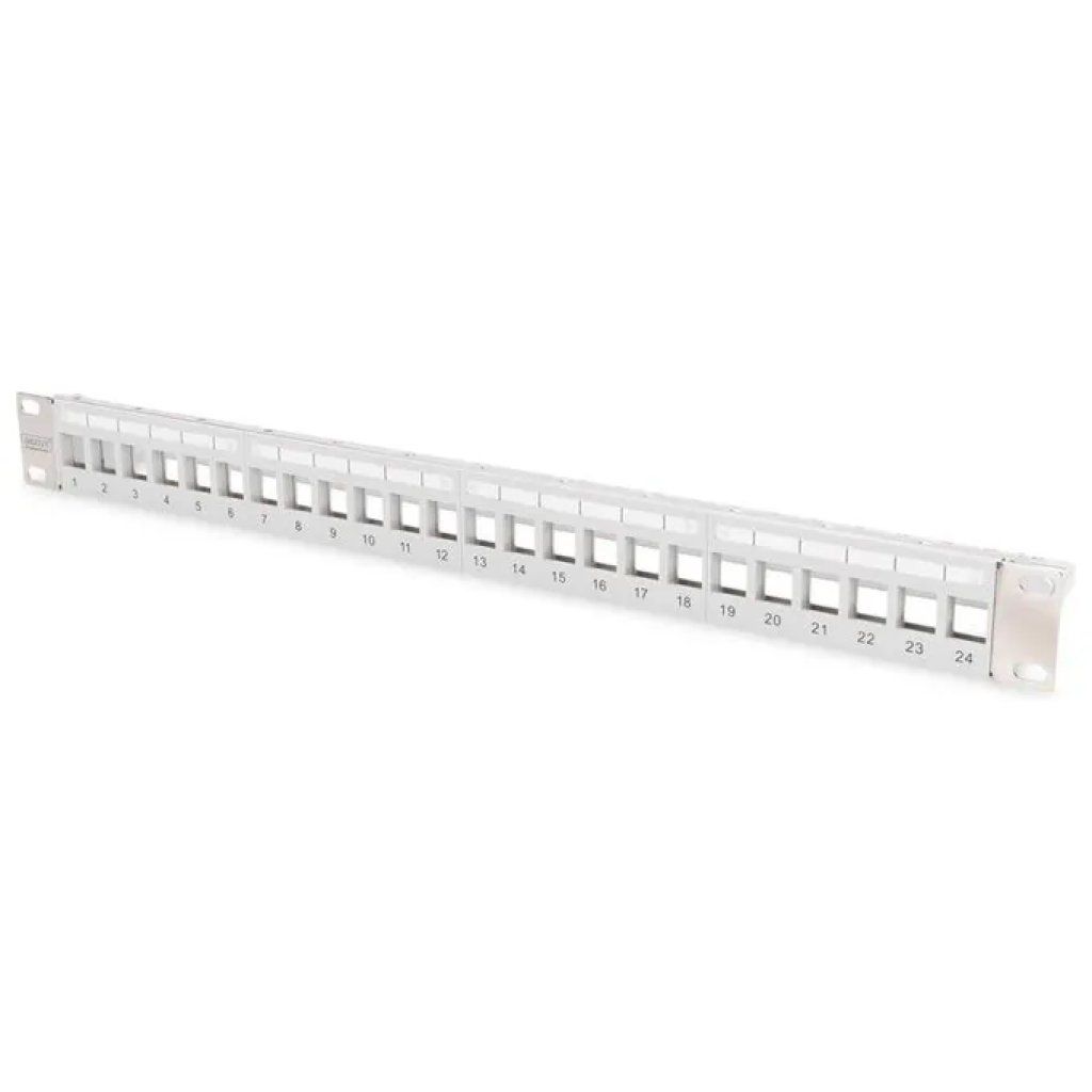 Digitus Pannello Patch Rack 19" 1U, 24 Porte Keystone